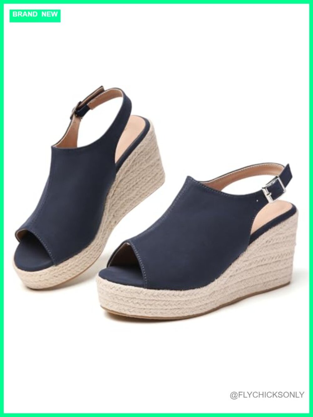 Wedge Espadrilles Sandals Memory Foam Ankle Strap Comfort Summer